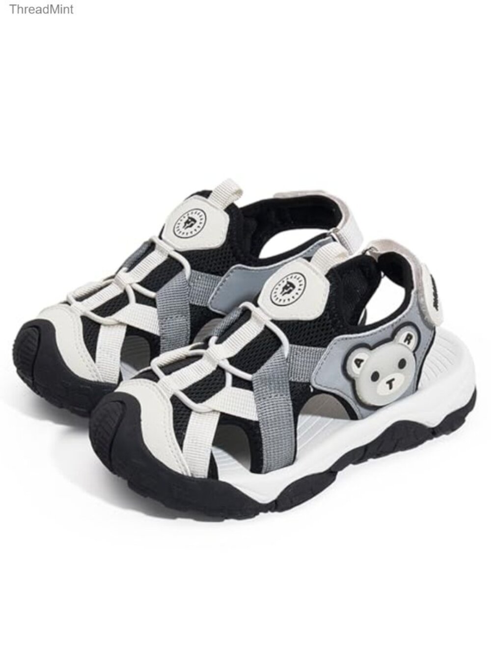Kids Closed-Toe Athletic Sandals with Hook-and-Loop Straps - Picture 5 of 6